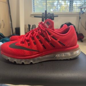 NIKE AIR MAX 2016 - MENS SIZE 9.5 - RED RARE COLOR - DEADSTOCK